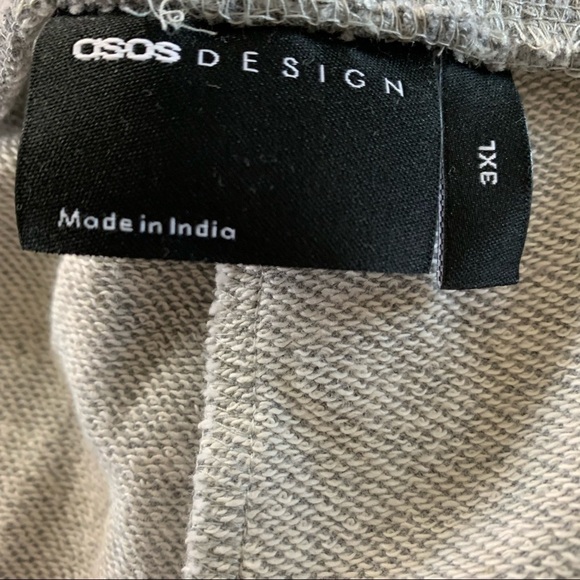 ASOS DESIGN organic tapered joggers in original package in grey marl size 3X - Picture 9 of 14